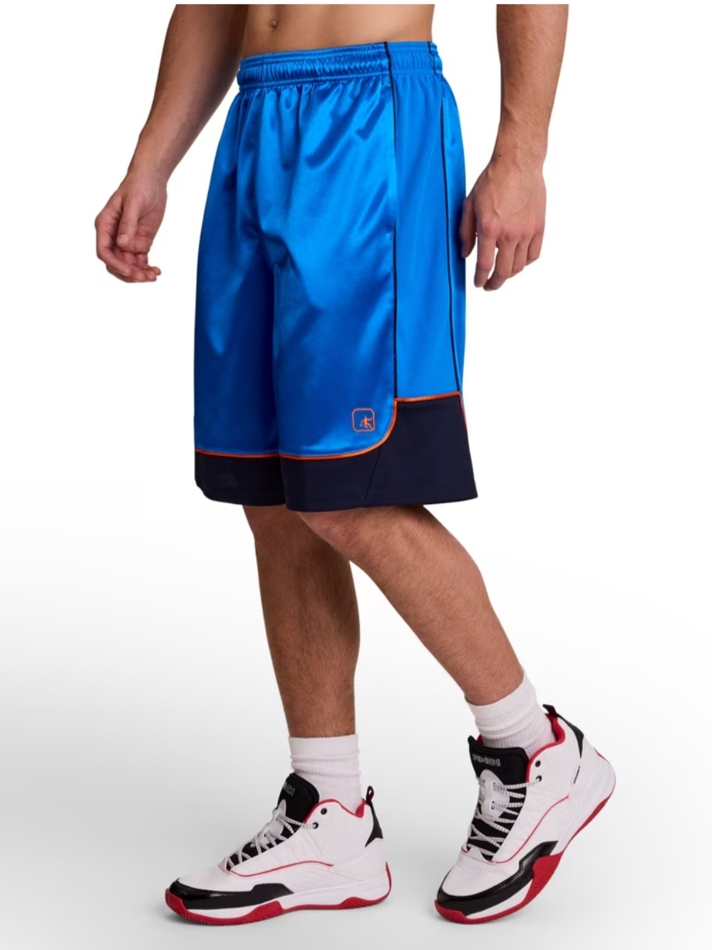 And1 Mens Athletic Shorts Basketball Blue Black Orange 4XL NWT 11" Inseam NWT